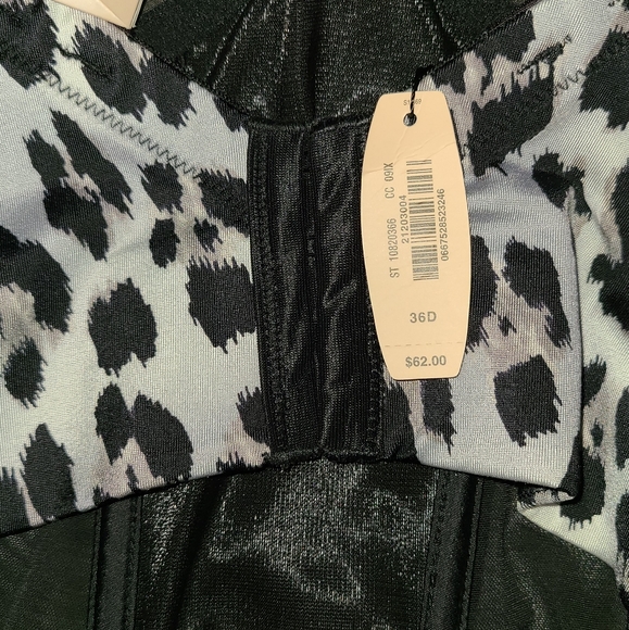 NWT 36D Victoria Secret Gray Leopard Bustier - Picture 4 of 12